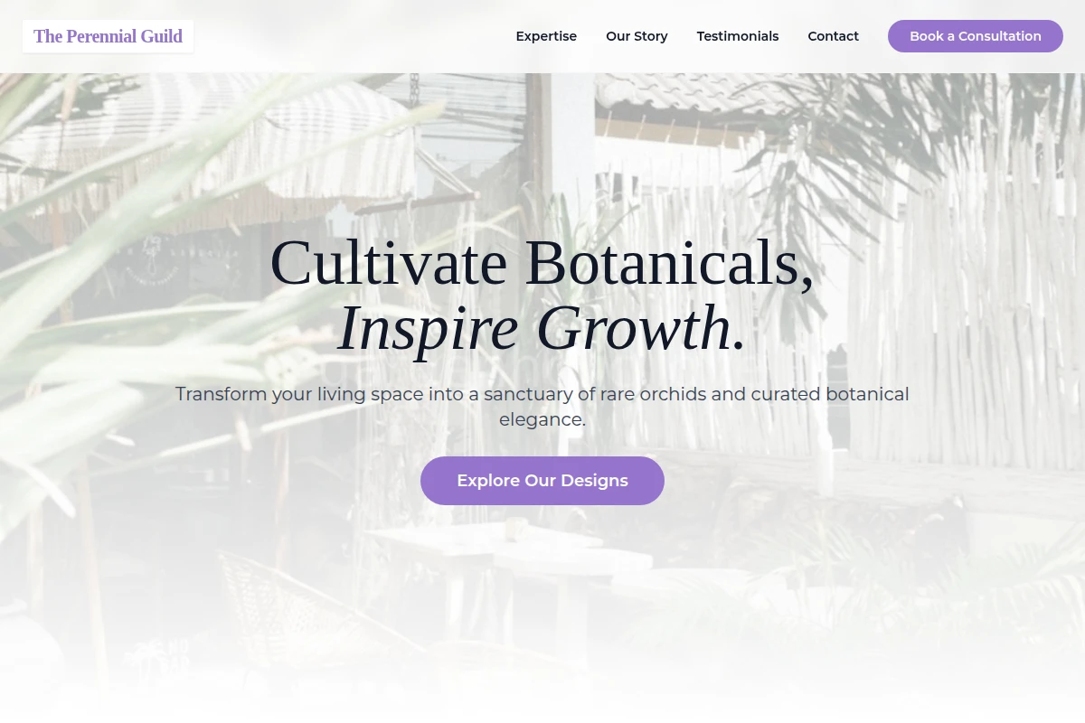 Orchid Garden Design